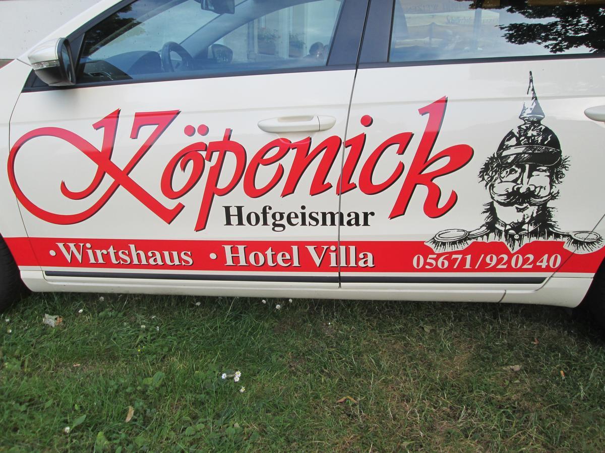 Hotel Villa Wirtshaus Koepenick Hofgeismar Exteriör bild
